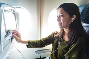 Große Auswahl beim In-flight Entertainment